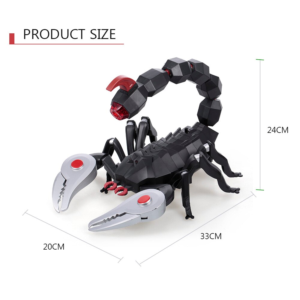 Rc dyr  fk503a infrarød fjernbetjening scorpion røg effekt spray vand scorpion rc dyr legetøj til børn