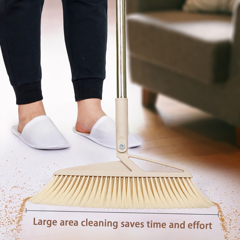 Long Handle Dustpan Extendable Broom Lazy Set Dustless Durable Accessories Household Cleaning Tool Broom Dustpan Suit