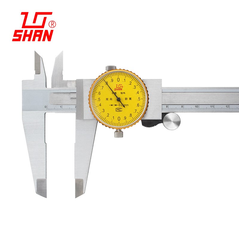 Dial calipers 0.02mm High precision stainless steel vernier with table caliper 0-200 mm shockproof calipers dial vernier caliper