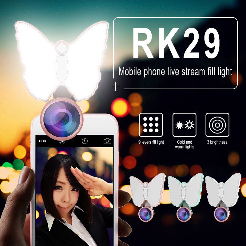 Verschönerungs-set für iphones: led-selfie-ringlicht mit blitz, 4k hd-weitwinkel- und  + 50x makro-/fisheye-kameras
