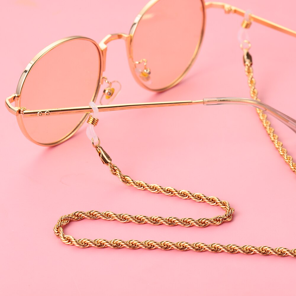 unisexe Anti-perte lunettes lanière perles lunettes de soleil chaînes lunettes de lecture retenue lunettes sangle support cordon collier