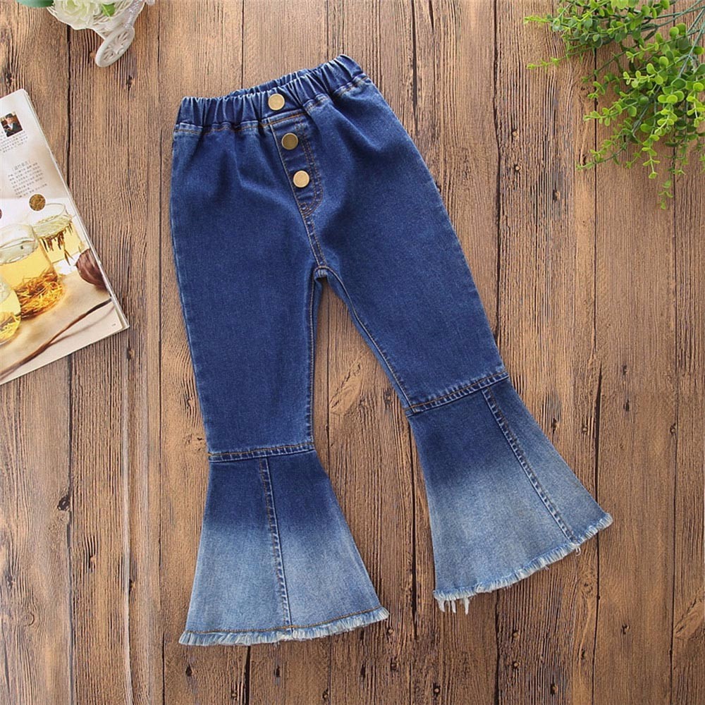 SAGACE lässig Fackeln Kleinkind Mädchen Jeans Schlauch Baby Mädchen Patchwork Hosen verlieren Täglichen Kühlen Denim Jeans Für freundlicher