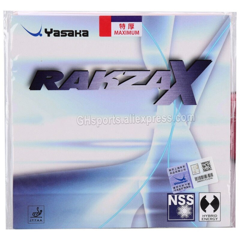 YASAKA RAKZA X SOFT Table Tennis Rubber Pips-In Yasaka Original RAKZAX / RKX SOFT YASAKA Ping Pong Sponge