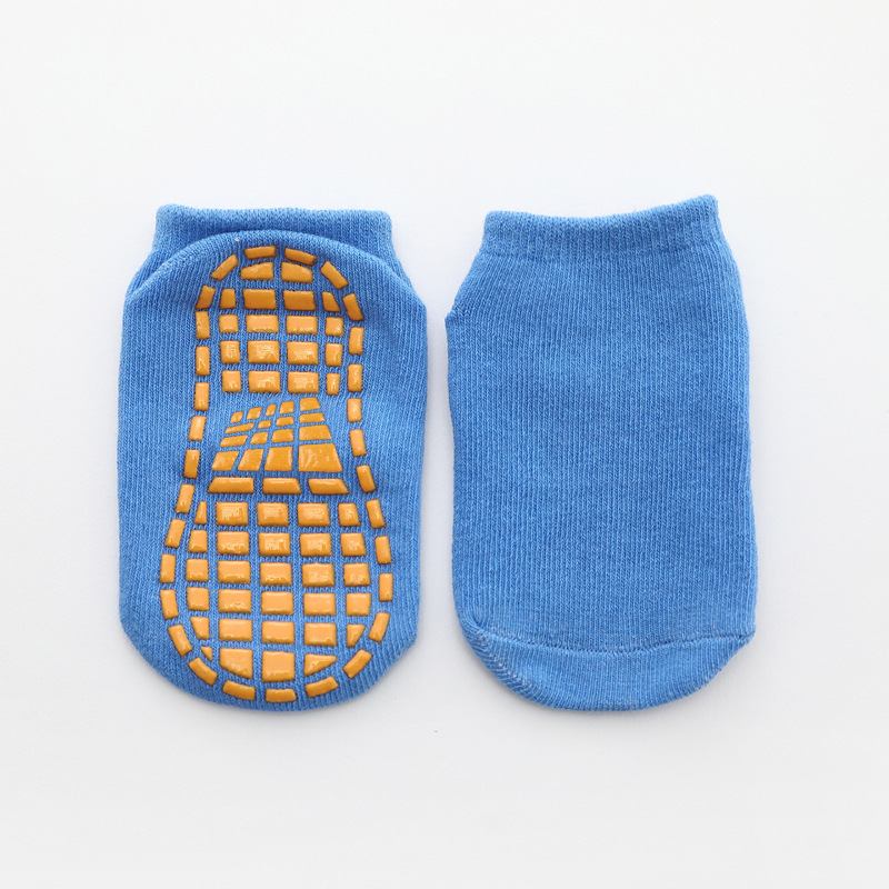 Baby Girls Boys Clothes Socks for Newborns Kids Toddlers Short Children&#39;s Cotton Anti-skid Silicone Non-slip Bottom Slouch Floor: Blauw / 1-4 Year