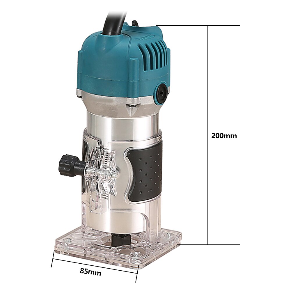 EU UK US AU Plug 800W Woodworking Electric Trimmer Wood Milling Engraving Slotting Trimming Machine Carving Machine Router Wood