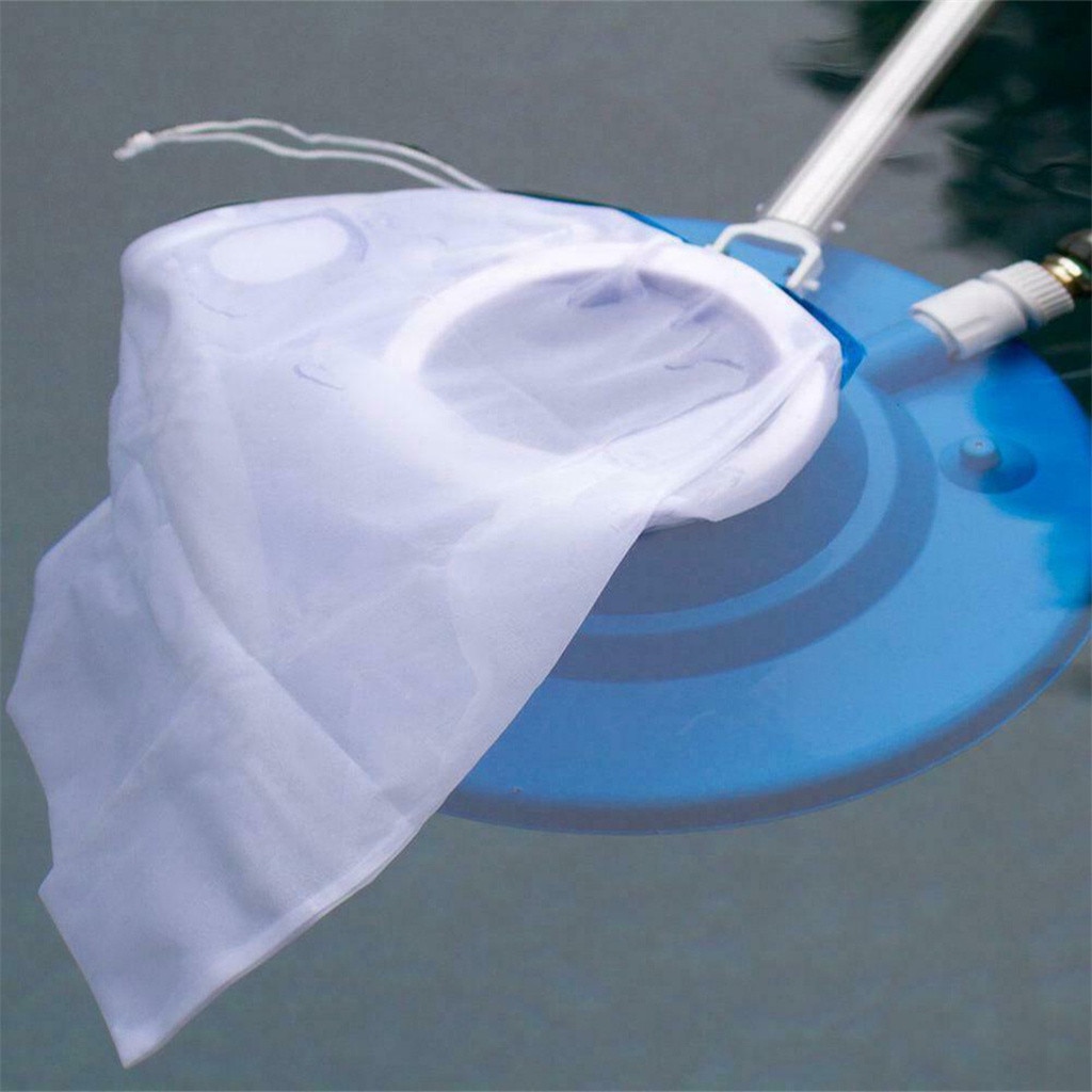 6 st finmaskig påse pool lövdammsugare verktyg filterpåsar för lövätare leaf gulper leaf master nylon