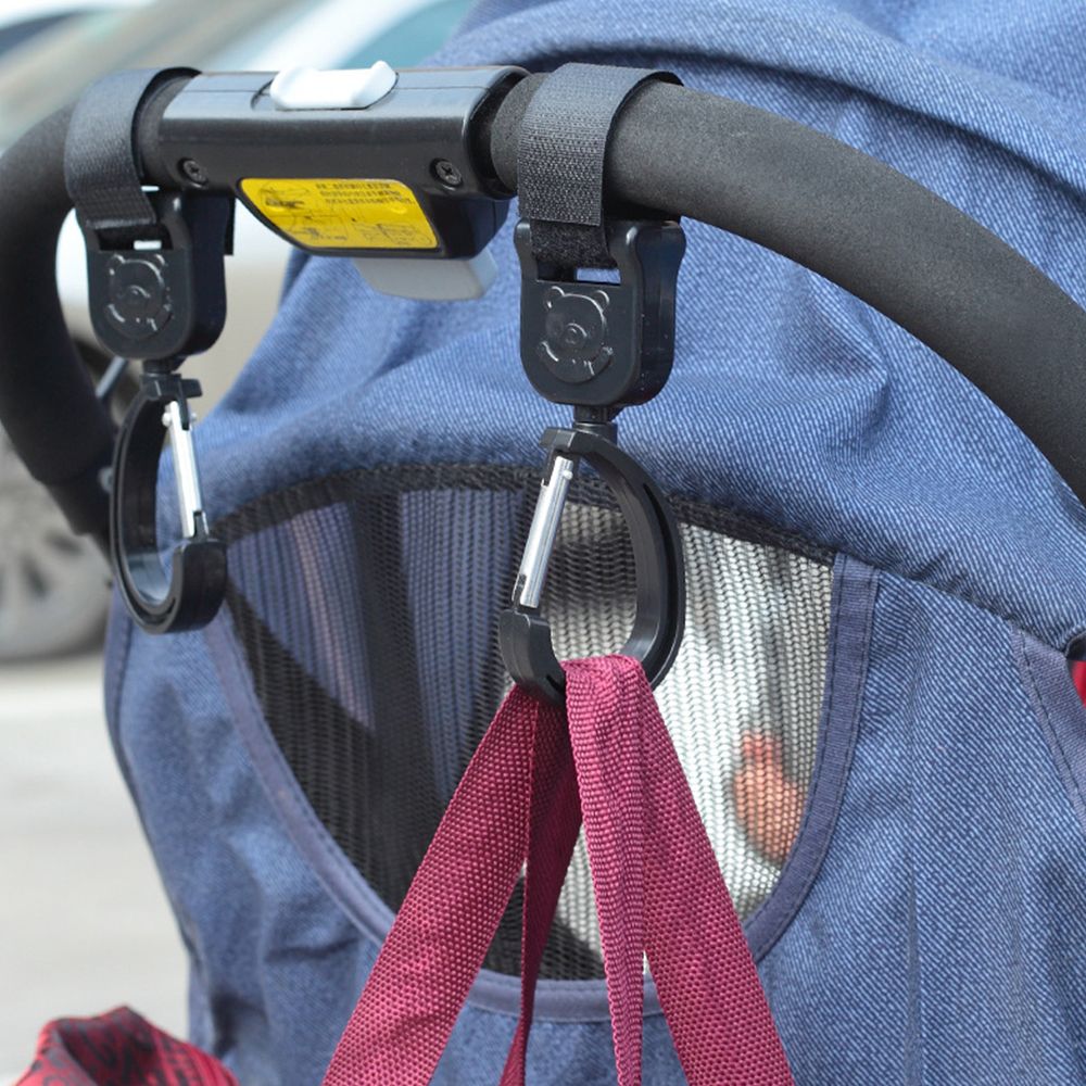 Tas Haken Baby-autozitje Accessoires Draaien 360 Graden Kinderwagen Haken Tas Hanger Baby Hanger Aansluiten Baby Tas Wandelwagen Haken
