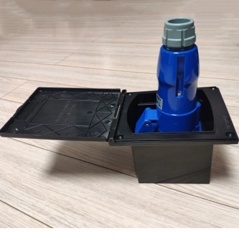 RV Camper 220V-240V 16A External Flush Hook Up Waterproof Plug Socket for Marine Boat Yacht Car Caravan Trailer Truck