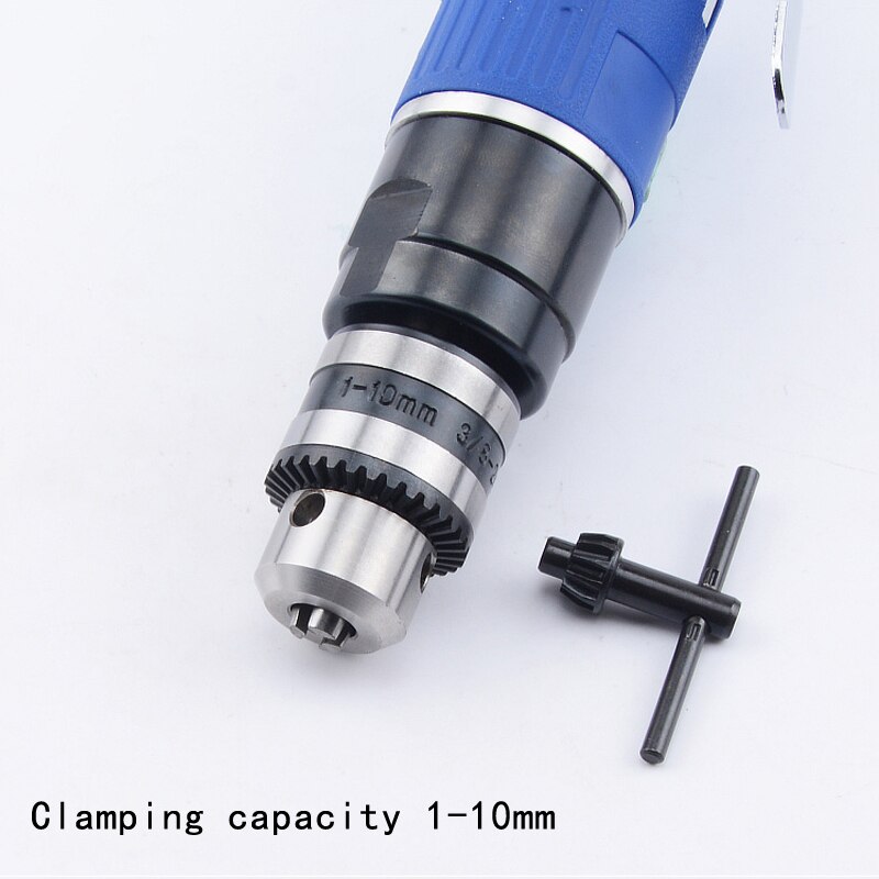 Pneumatic tools 3/8 inch pneumatic straight drill 10mm rubber handle industrial straight shank air drill