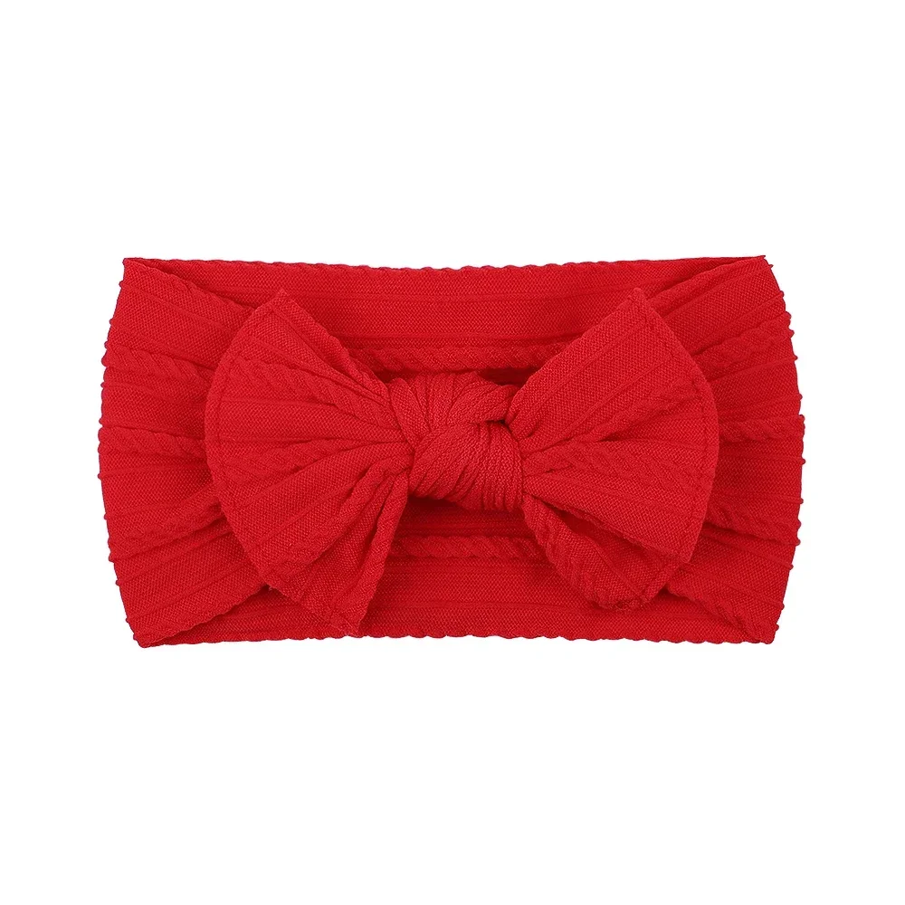 1 stücke Neugeborenen Baby Stirnband für Mädchen Elastische Stricken Kinder Turban Bögen Weiche Nylon Kinder Headwear Haar Zubehör: Schwarz Grün