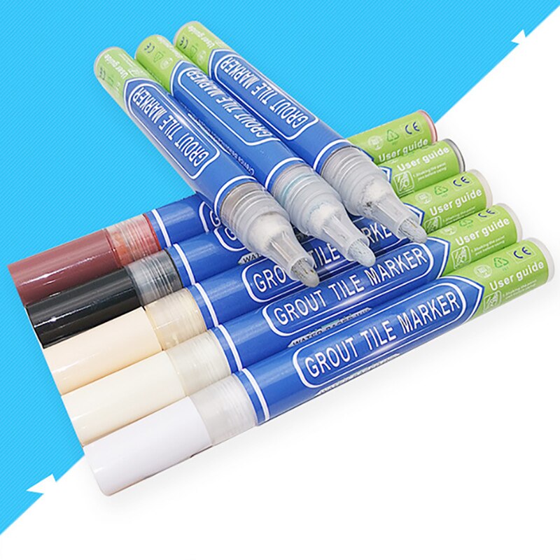 Tile Gap Repair Color Pen White Tile Refill Grout Pen Wall Porcelain Bathroom Paint Cleaner Waterproof Mouldproof Filling Agents
