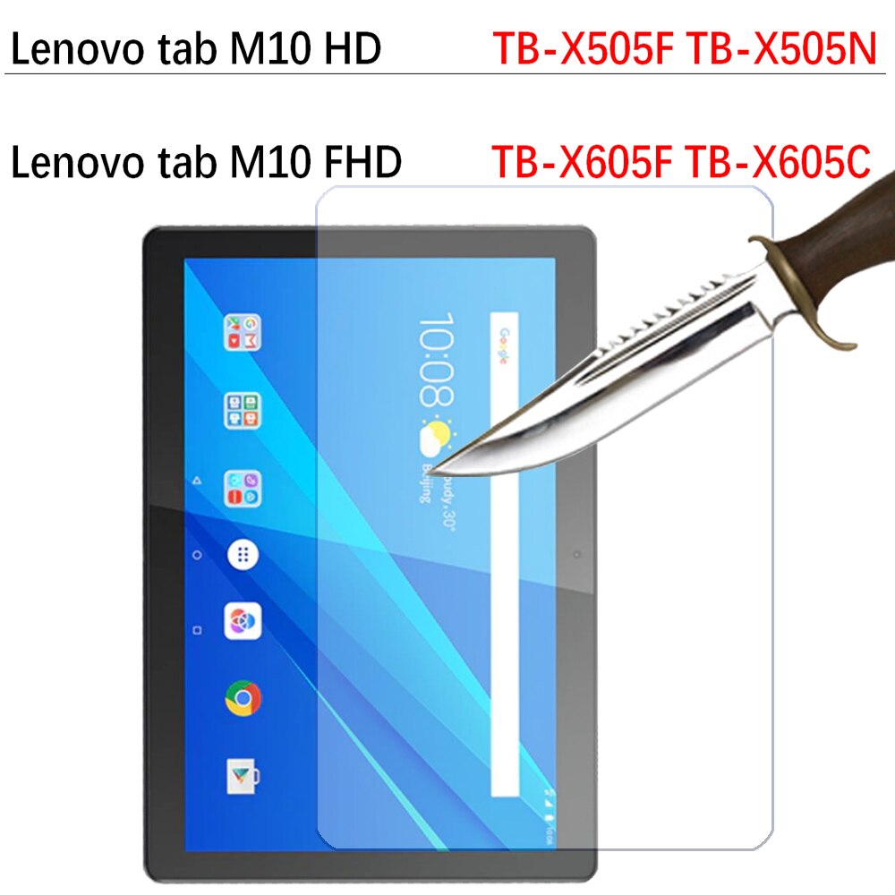 Protector de pantalla de vidrio templado para Lenovo tab M7 TB-7305 TB-7305F M8 2ª generación M10 plus FHD TB-X606 Gen TB-X306: M10