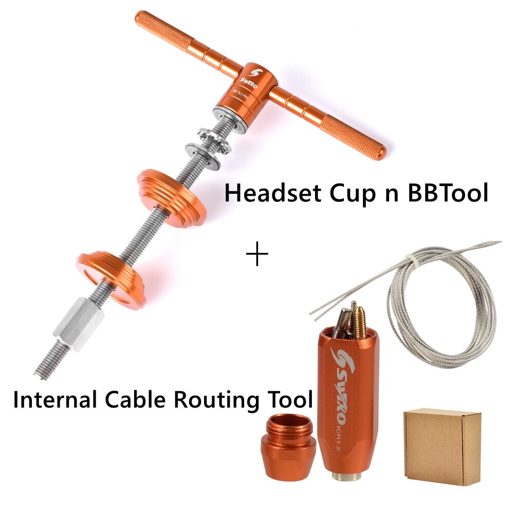 SWTXO Bike Headset Cup and Bottom Bracket Press Installation Tool Bicycle Headset Press-in Tool Bearing Installer Repair Tools: Tool Set