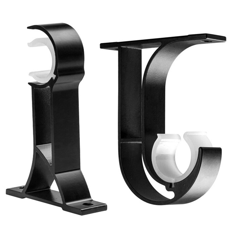 Curtain Rod Bracket Roman Rod Bracket Top Mount Bracket Curtain Rod Accessories(4Pcs): Default Title