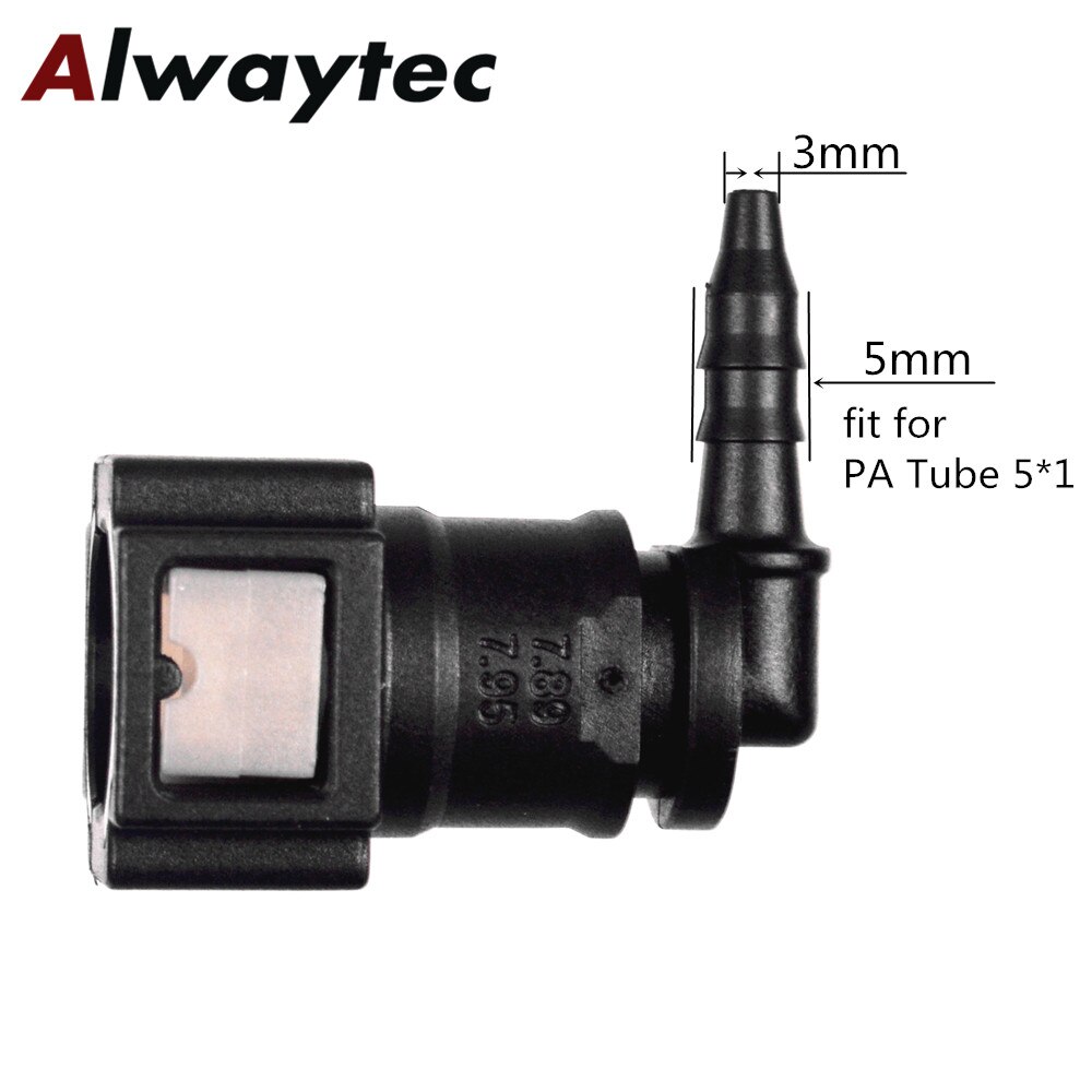 Auto Parts 7.89mm ID3 Fuel Quick Connector 5/16" Nylon Hose Fittings