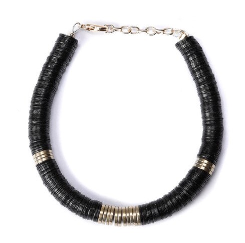 Boho della boemia Ras de Cou Desert Dore Blanc Noir naturale shell in rilievo collane di modo del choker collana di perline donne di kolye colar: bracelet 5