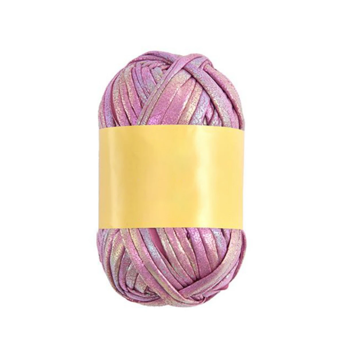 100g Imitation Leather Shiny Crochet Yarn，43.74yd Metallic Tshirt Yarn，DIY Hand Knitting for Bag Blanket Cushion Crochet Yarn: Red