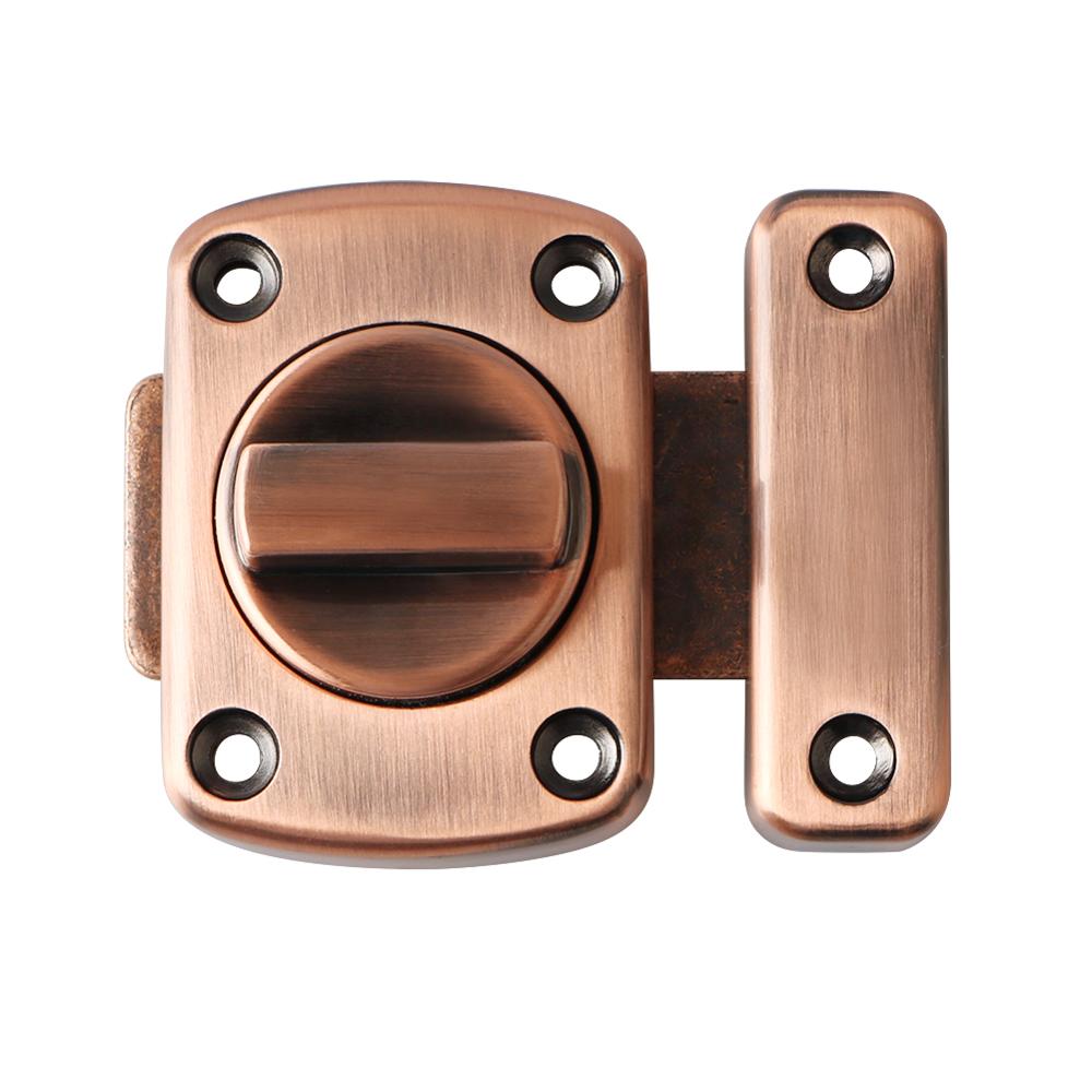 Cadena de seguridad para puerta de seguridad para el hogar, pestillo de puerta de guardia sujetador Universal para el hogar, ventanas, WC, Cerradura para puerta de baño, pestillo de armario: Red Bronze