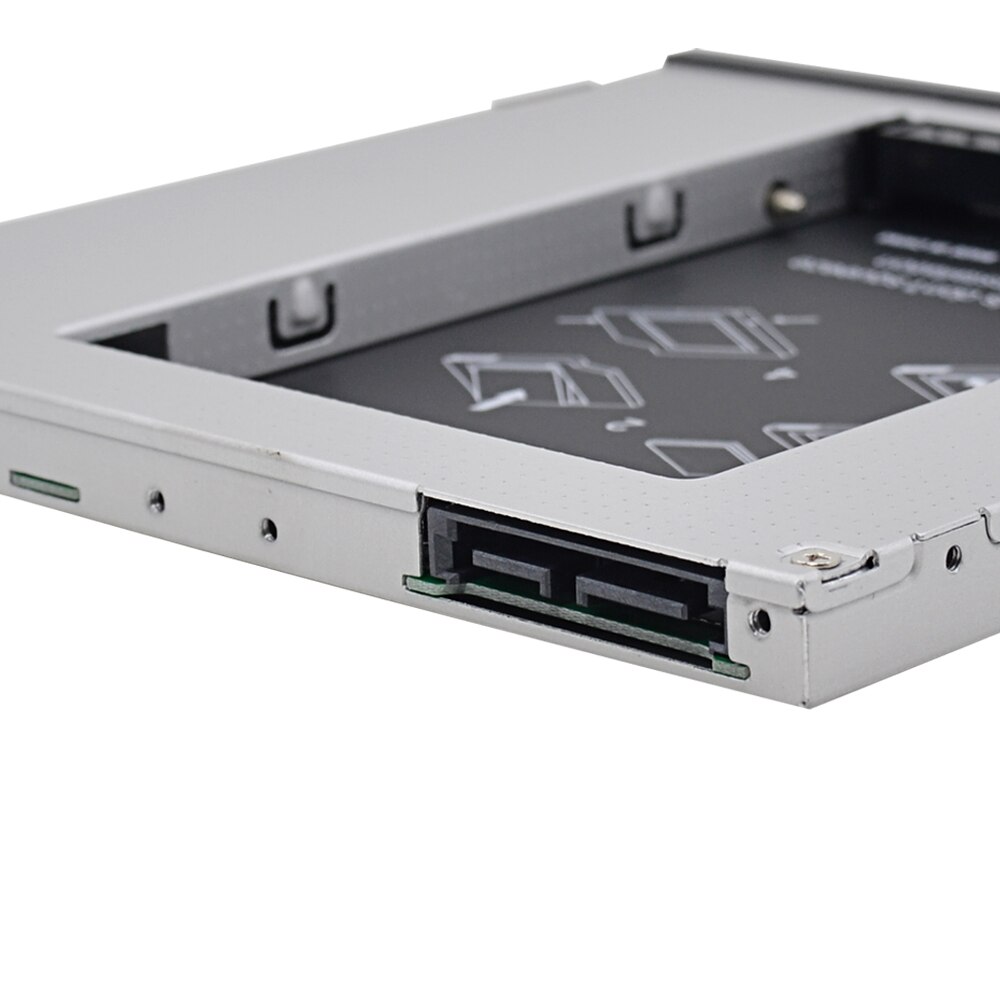 Carcasa de aluminio para disco duro SSD, carcasa para Dell E6310, E6400, E6500, E6410, E5400, M2400, M4500 Pro, OptiBay, 9,5mm, SATA 3,0, 2,5&quot;