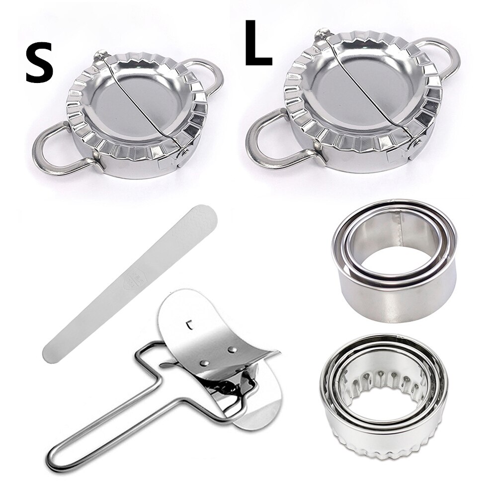Edelstahl Knödel Schimmel Presse Teig Kuchen Ravioli Schimmel Kochen Gebäck Werkzeug Knödel Jiaozi Hersteller Schimmel: Paket 7