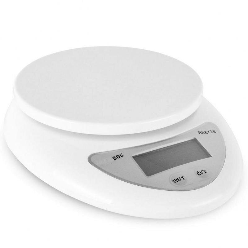 Household Kitchen Scale With Bowl High Precision Baking Scale Medicine Jewelry Electronic Scale Food Weighing: 5kg 1g  without pallet