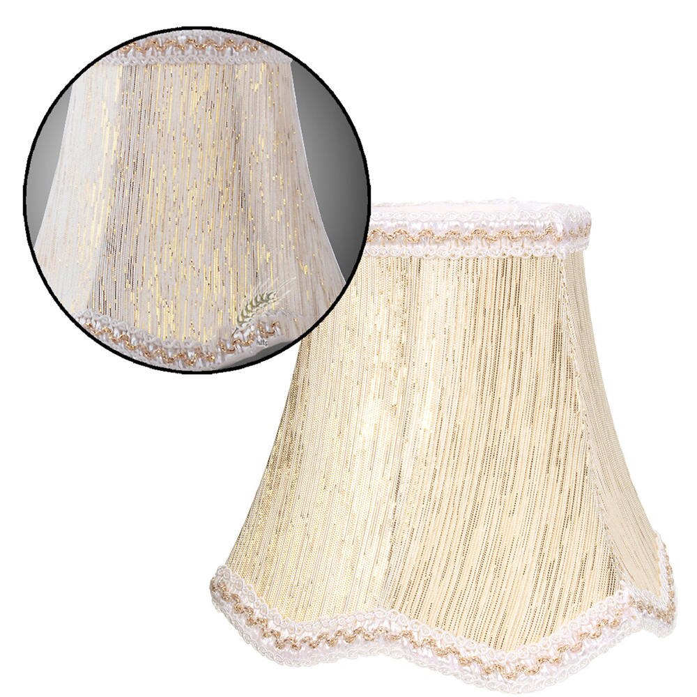 Classique dentelle abat-jour petit tissu plafond lustre lumière couvre lampe de Table couverture maison salon décoration