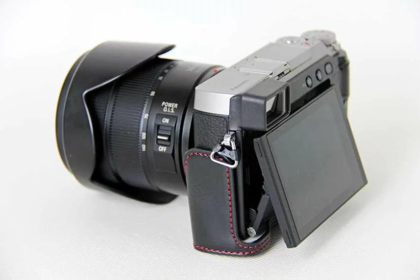 PU Lederen Camera Tas Half Case Cover Voor Panasonic Voor Lumix DMC-GX80 DMC-GX85 GX80 GX85 Camera Half Body Set