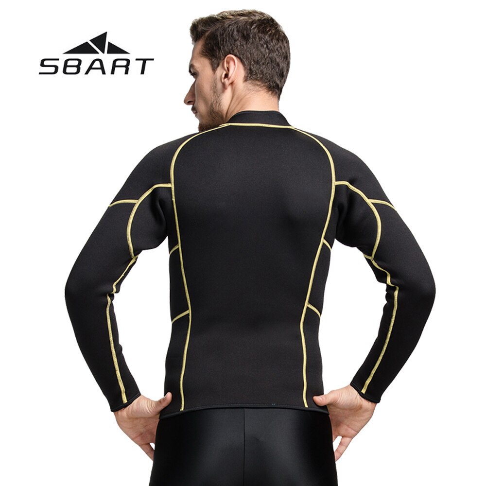 Sbart spearfishing scuba diving rash guard badetøj mænd svømning snorkling våddragt windsurfing kite surfing jakke 3mm neopren