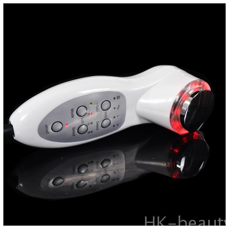 Draagbare Ultrasound 7 LED Photon Verjonging Lichten Sonic Face Lift Care Skin Cleaner Rimpel Remover Facial Schoonheid Massager