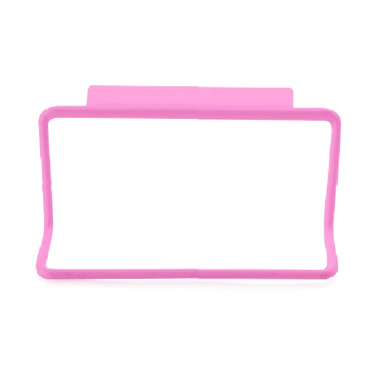 Towel Rack Hole-Free Seamless Bathroom Towel Rack Cabinet Door Back Rag Rack Hanger Shelf Household Items For kitchen: Pink