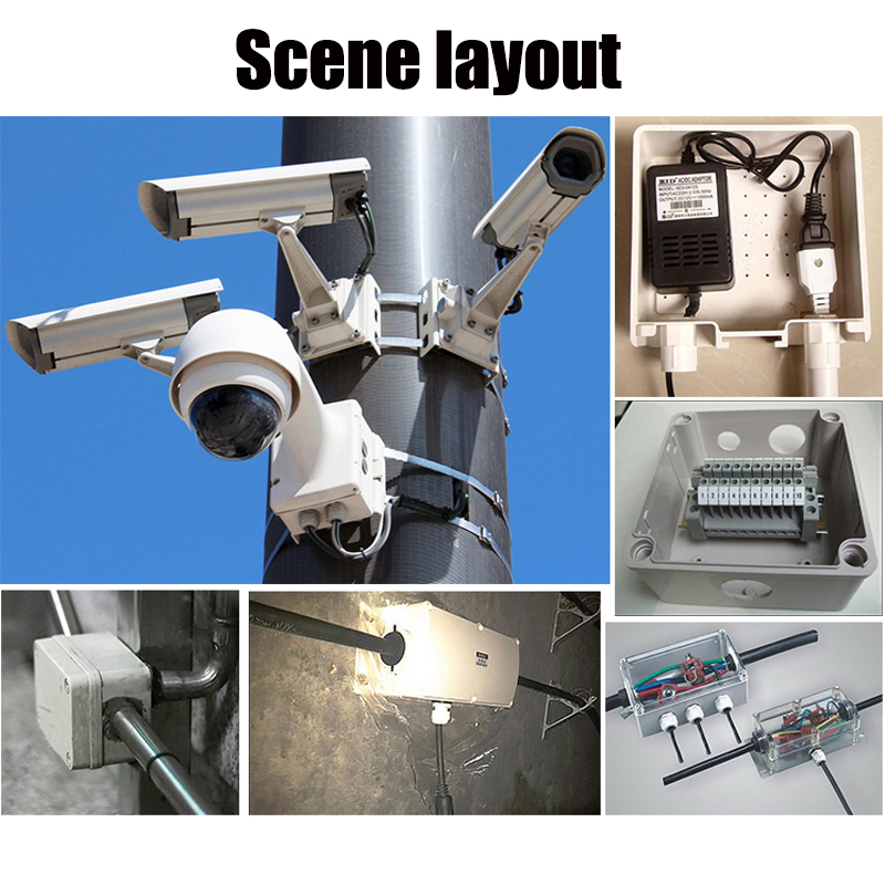 plastic ABS ip65 ip66 junction box ddiy water electrical junction box outdoor diy cable branch box