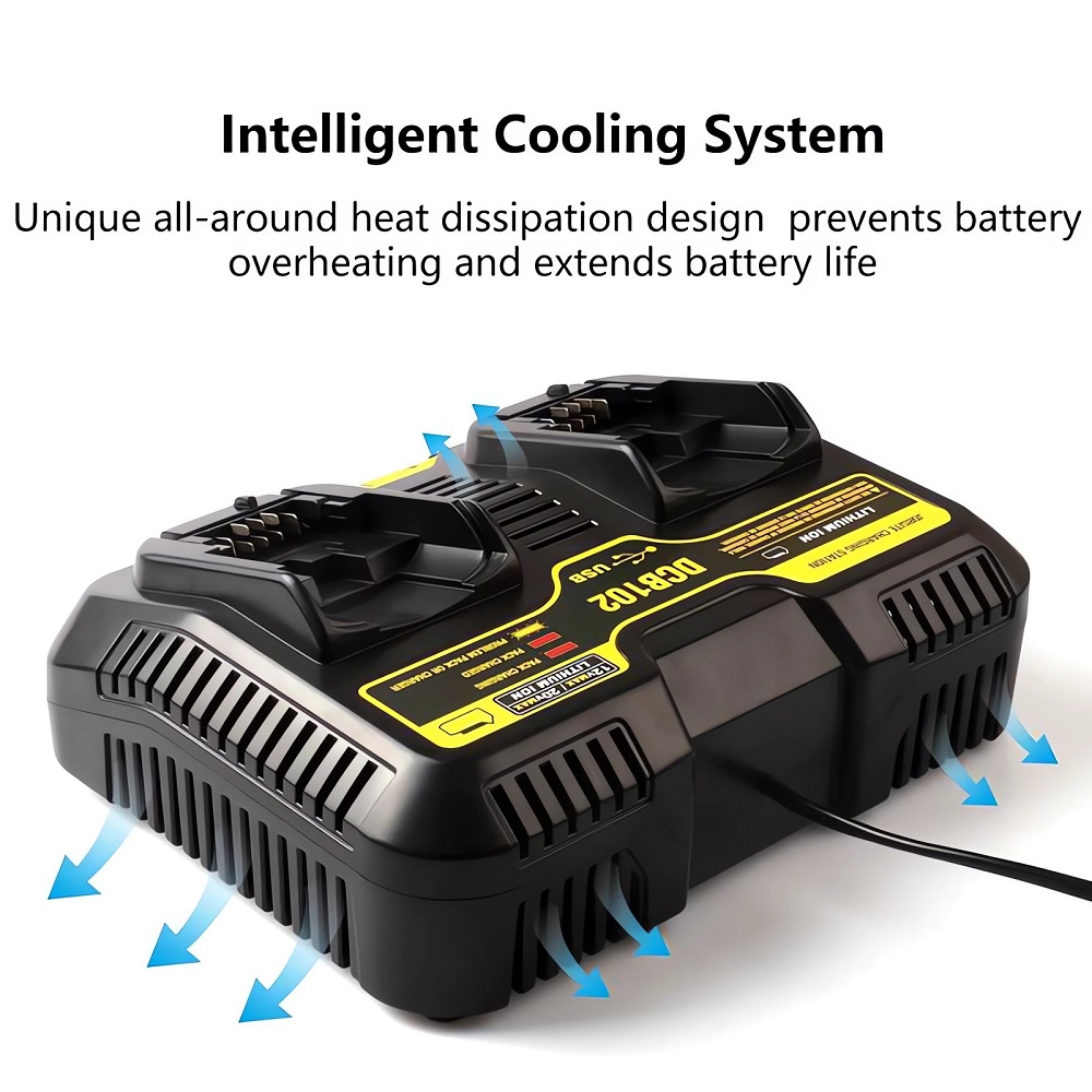 Batterie Li-ion pour DeWalt 12V 14.4V 18V 20V, DCB102 DCB118 DCB112 DCB200 DCB201