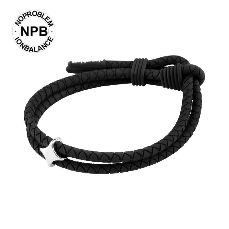 【Fda Registratie] 】Noproblem Negatieve Ion Sport Metalen Ster Armband P215: P215black-silver