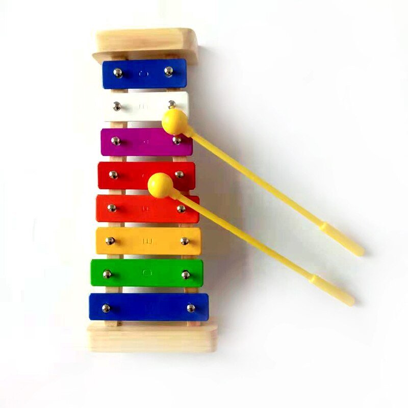8 nyckel xylofon barns orff musikinstrument barn baby knackar på pianot pedagogiska träleksaker