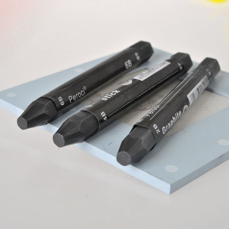 3Pcs/Set Water-soluble Graphite Rod Painting Art Supplies Sketch Charcoal Drawing Pencils 2B 4B 6B