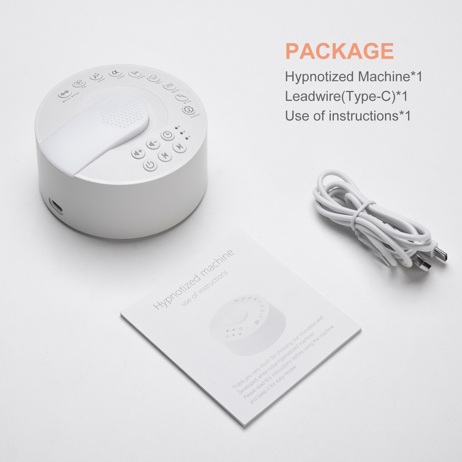 White Noise Sound Machine for Adults, Kids, or Sleeping Baby with 15 Sounds | Portable Sound Machine | Kids Sleep Machine