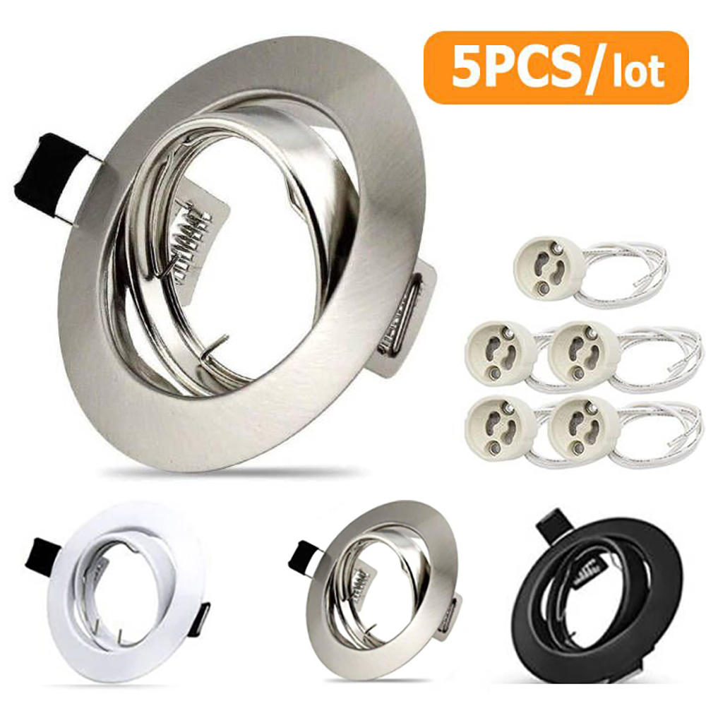 LED Downlights Frame Ronde Armatuur Verstelbare Downlight Led Houders Uitsparing voor MR16 GU10 Lamphouder Inbouw LED Spot Light