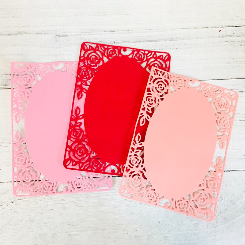 Flower Border Dies Wedding Invitations frame Metal Cutting Dies for Scrapbooking Party Greeting Cards Making