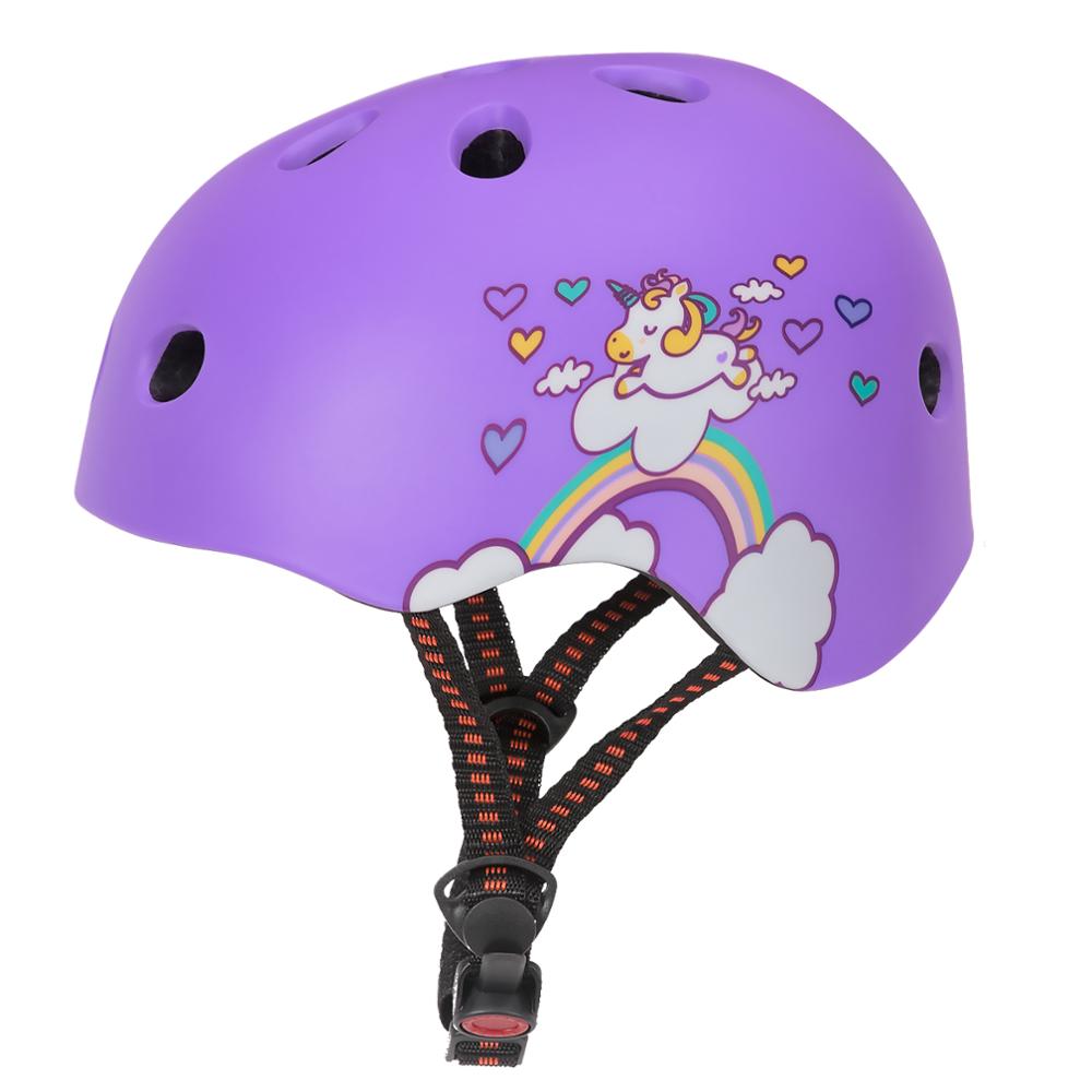 Børn hjelm cykel ultralet 3-6 år børns beskyttelsesudstyr piger cykel ridehjelm børn cykel casco ciclismo cap: Lilla / M