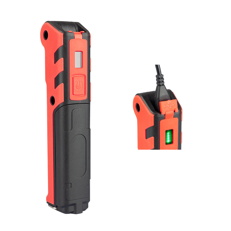 Cob Draagbare Spotlight Werk Licht Led Usb Oplaadbare Power Bank 2 Modi Haak Case Magnetische 18650 Batterij Waterdicht