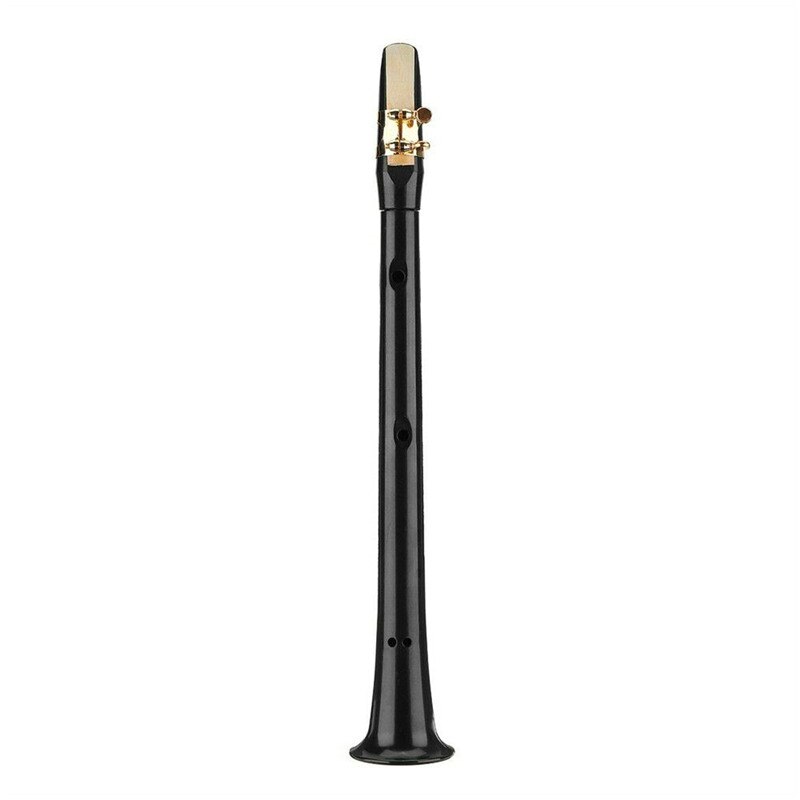 Mini Kleine Sax Draagbare Key Saxofoon Lichtgewicht Sax Muziekinstrumenten Met Draagtas Voor Beginner: Black