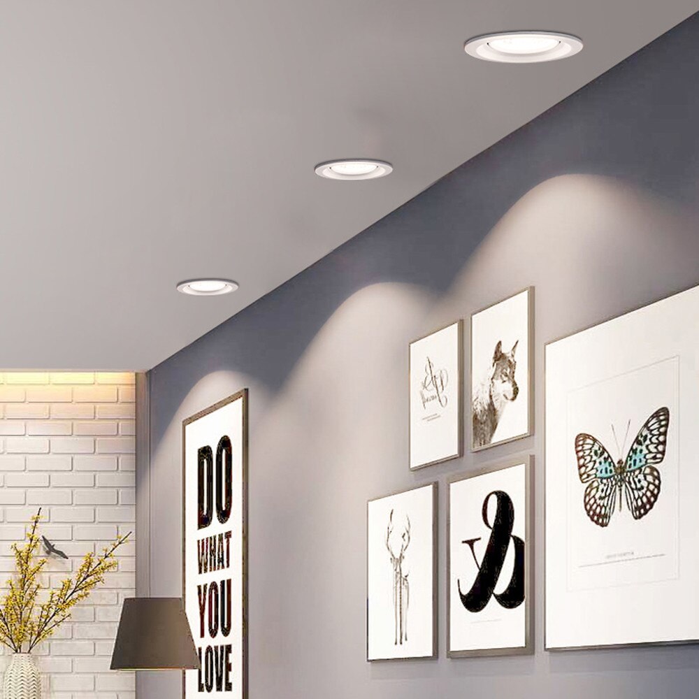 Lámpara de techo empotrada LED de 3W, 5W, 7W, 9W, 12W, lámpara empotrada redonda de 220V, 230V, 240V, bombilla Led para dormitorio, cocina, iluminación Spot LED de interior
