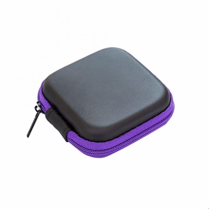 Earphone Carry Storage Case Bag Earbud Headphone Cable Home Storage Organization Box Pouch EJF
