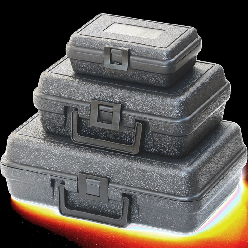 Black Plastic Tool Case Household Briefcase Impact Resistant Tool Box Organizer Protective Boite A Outils Tools Packaging DK50TB