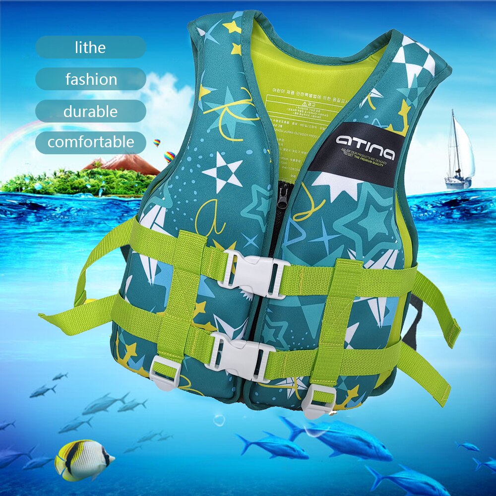 Tuta di galleggiamento in Neoprene giubbotto di salvataggio per bambini sviluppo sicuro piscina giubbotto di salvataggio nuoto professionale 2 colori