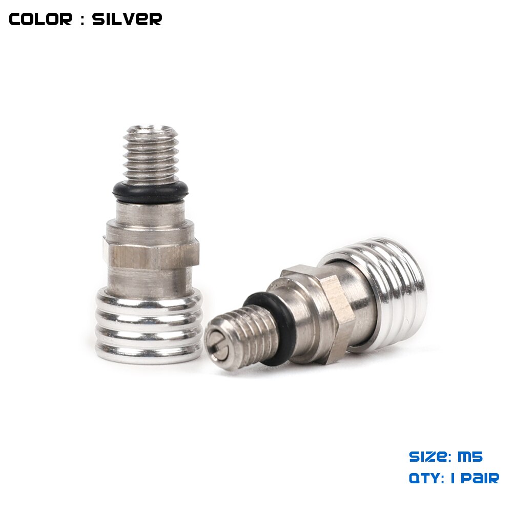 Válvula de alivio de purga de aire de horquilla delantera de tornillo Universal M5 para CR CRF YZ YZF WRF KX KXF RMZ 85 125 250 450 MX Motocross Enduro