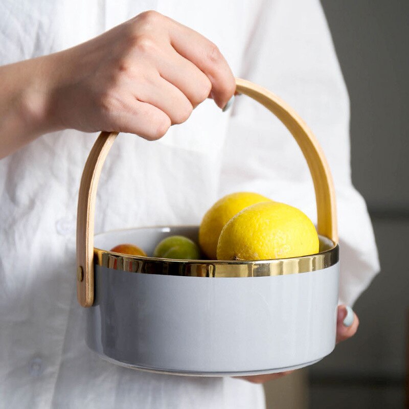 Enkel stil keramisk skål nordisk stil porslin ris soppa skål frukt skålar restaurang hushåll skål