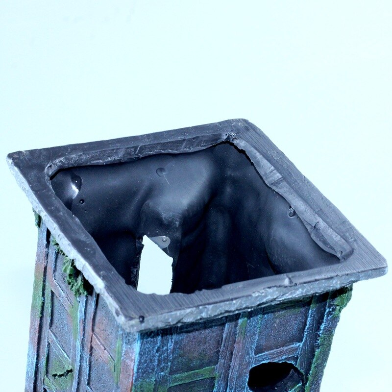 Aangekomen hars thuis aquarium ornament politiebox aquarium ornament aquarium aquarium aquarium decoratie