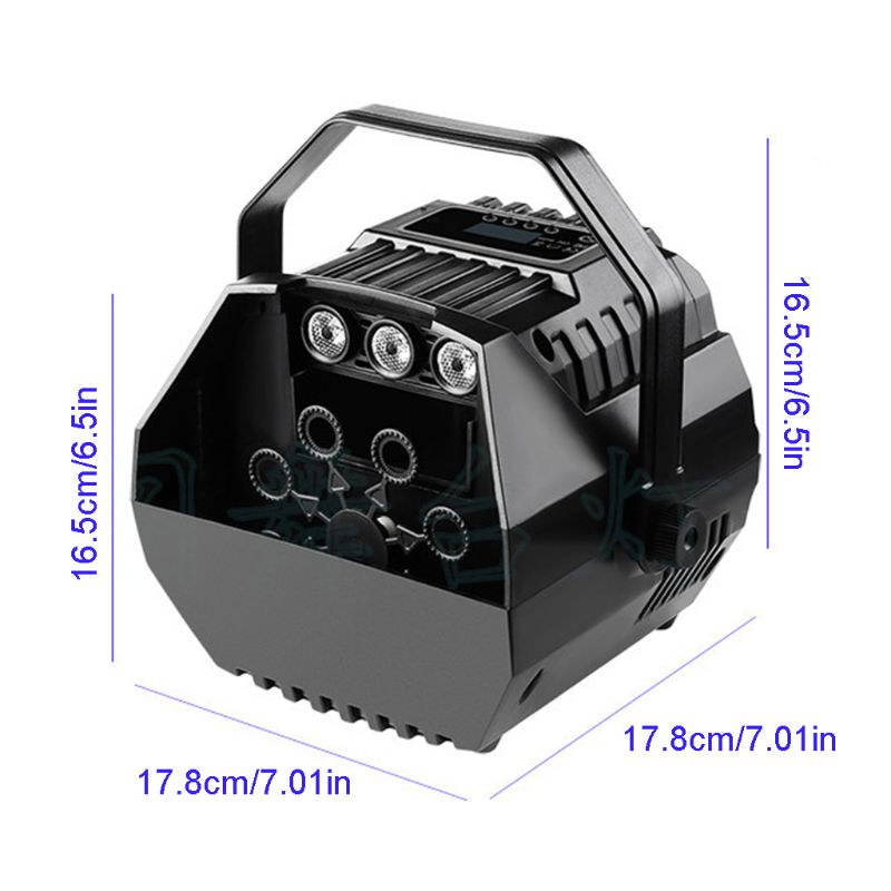 77HD Mini Bubble Machine Auto Bubble Blow Maker for Outdoor/Indoor Use for Kids