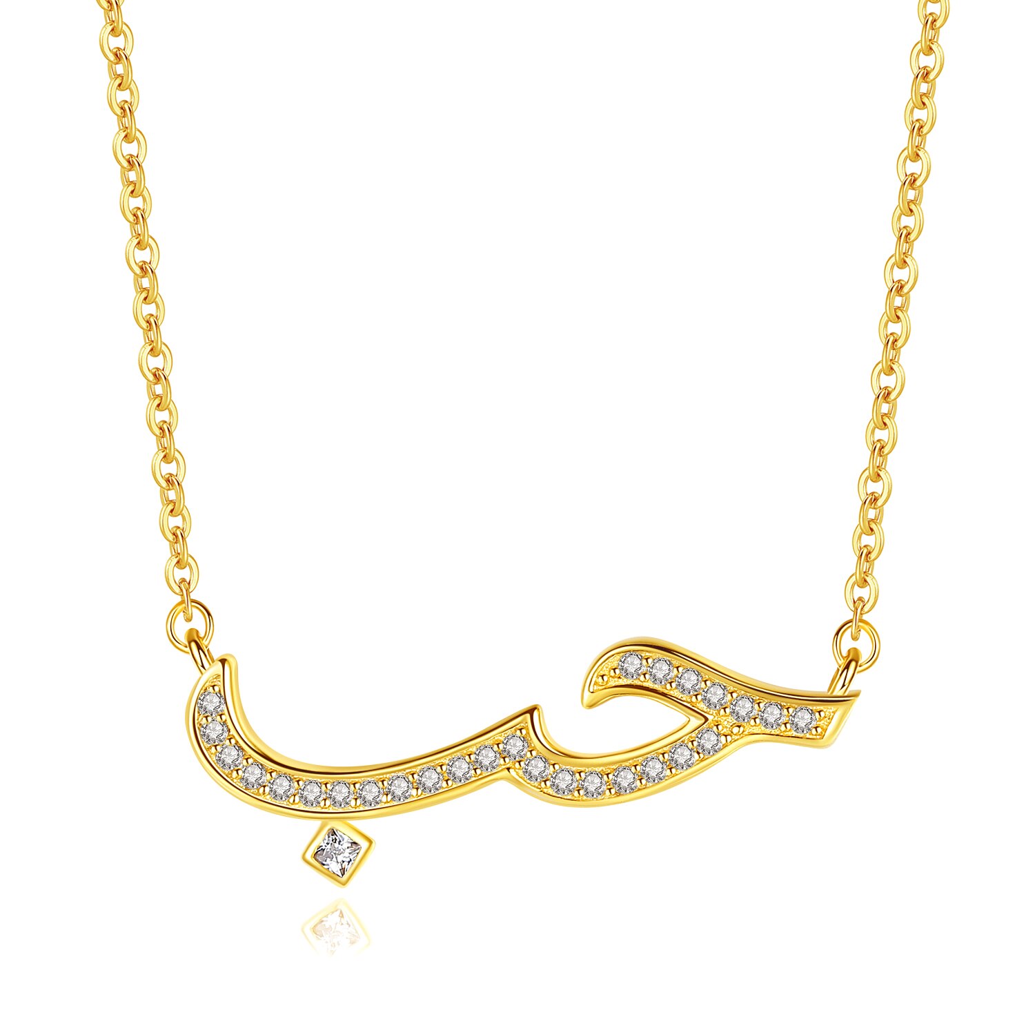 Tongzhe 925 Sterling Zilveren Ketting Voor Vrouwen Liefde Arabisch Vriendschap Cz Verklaring Hanger Ketting Engagement Sieraden: Style 5